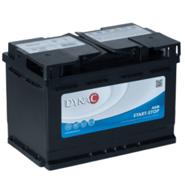Dynac AGM Start Stop Auto Accu 12V 70Ah 760CCA +R type M57090 / 277x174x190mm