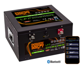 Powerboozt Lithium Accu 12.8V 300 Ah 3840Wh met Bluetooth BP-Li 12-300 / 353x350x188mm op aanvraag