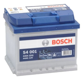 Bosch S4 001 / S4001 Auto Accu 12V 44Ah 360CCA +R DIN 54459L / 207x175x175