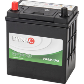 Dynac Auto Accu 12V 35Ah 300CCA +L Smalle Polen type 53522 / 187x127x199