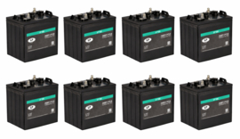 Set 8x LP Deep Cycle Accu LP 105 6V 225Ah (20hr) 260x180x279,5mm LP105 / mei 2026