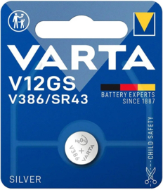 Varta V12GS Zilveroxide knoopcel batterij 1,5 volt