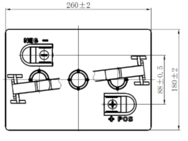 Set 4x LP Deep Cycle Accu LP 125 6V 240Ah (20hr) 260x180x279,5mm LP125