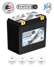 Braille XC10.0-500L Superieure Motorsport Lithium Accu 12,8V 10Ah 128Wh ﻿+R LiFePO4 150x88x145mm