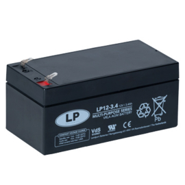 LP VRLA AGM Accu 12V 3,4Ah LP12-3.4 / 134x67x60/66mm