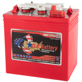 US Battery Deep Cycle Accu US 125 6V 242Ah (20hr) 260x181x286/286mm US125