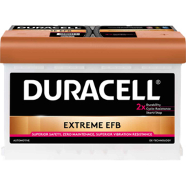 Duracell EFB Start Stop  12V 75Ah 700A CCA +R - BDE 75H EFB / 278x175x190mm