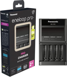 Panasonic Eneloop Pro Snelle Charger Met LCD Display voor oplaadbare batterijen