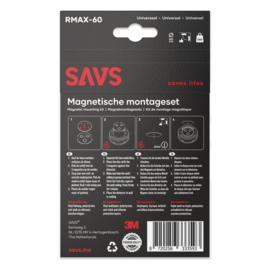 Magnetische montageset 60mm t.b.v. FireAngel rookmelders