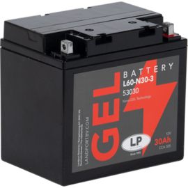 LP L60-N30-3 GEL Motor Accu 12V 30Ah 300CCA EN +R 179x125x166mm