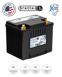 Braille XC20.0-1000-3 Superieure Motorsport Lithium Accu 12,8V 20h 256Wh ﻿+R LiFePO4 239x173x203mm