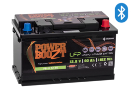 Powerboozt Lithium Accu 12.8V 90 Ah 1152Wh met Bluetooth BP-Li 12-90 / 318x176x188mm