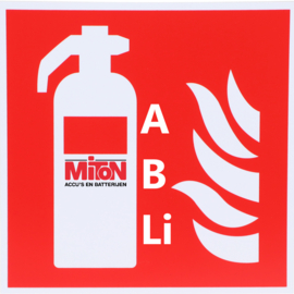 Brandblusser F500 9 ltr voor Klasse Lithium batterijen