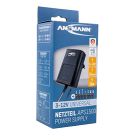 Ansmann Universele netadapter / voeding APS 1500