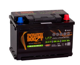 Powerboozt Lithium huishoudaccu 12.8V 105 Ah 1344Wh met Bluetooth BP-Li 12-105