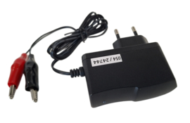 Powercell loodlader met laadindicatie 12V 0,5A met krokodillenbek connectors