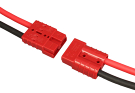 Anderson SB50 connector rood met contacten voor AWG12-10 ~6mm²