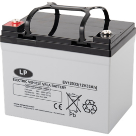 LP VRLA-EV DC AGM Accu 12V 33Ah +L, T6, EV12-33/EV12033 195x130x155/168