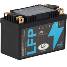 LFP9 12V 36Wh ﻿LiFePO4 powersport startaccu 134x65x92mm