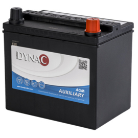 Dynac Backup Tesla AGM Accu 12V 30Ah +R type AUX U1 / 197x131x171