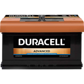 Duracell Auto Start Accu BDA 80 12V 80Ah - 700A CCA EN +R
