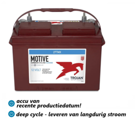 Trojan Deep Cycle Accu 27TMX 12V 105Ah (20hr) 323x168x235mm langere levertijd