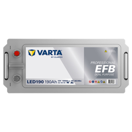 Varta  Dual Purpose EFB Accu 12V 190Ah (20hr) +L LED190 / 513x223x223mm
