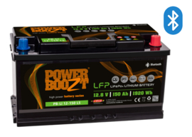 Powerboozt Lithium Accu 12.8V 150 Ah 1920Wh met Bluetooth BP-Li 12-150 L5 / 353x175x190mm