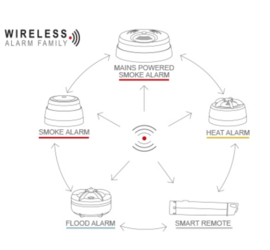 Cavius Afstandsbediening t.b.v. testen melders Wireless Family 9001RF