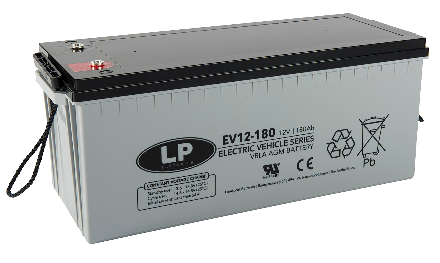 LP Deep Cycle EV AGM Accu 12V 180Ah +R, T11, EV12-180/EV12180  532x207x214/219