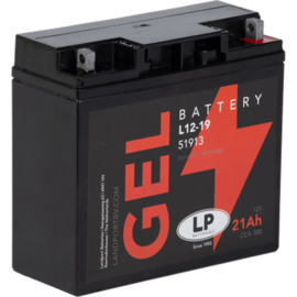 LP L12-19 Motor GEL-Accu 12V 21Ah 250CCA EN +R 181x76x167mm