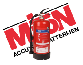 Brandblusser F500 9 ltr voor Klasse Lithium batterijen