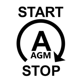 Dynac AGM Start Stop Auto Accu 12V 50Ah 540CCA +R type M55090 / 208x174x190mm