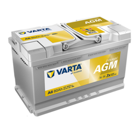 Varta AGM Start Stop Auto Accu A6 12V 80Ah 800CCA +R type M580901080 / 315x175x190mm