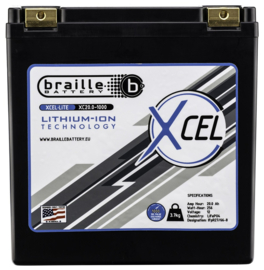 Braille XC20.0-1000 Superieure Motorsport Lithium Accu 12,8V 20h 256Wh ﻿+R LiFePO4 174x132x177mm