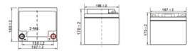 Landport Lithium Accu 12.8V 40Ah 512Wh met Bluetooth LFP V12-40 / 197x165x170mm