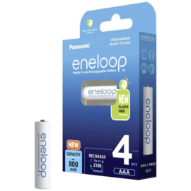 Pansonic Eneloop AAA Batterij 800mAh 1,2V Blister 4 stuks