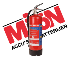 Brandblusser F500 6 ltr voor Klasse Lithium batterijen