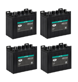 Set 4x LP Deep Cycle Accu LP 1275 12V 150Ah (20hr) 328x180x279,5mm LP1275