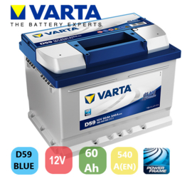 Varta Auto Accu Blue Dynamic D59 12V 60Ah 540CCA +R  / 560 409 054 / 242x175x175