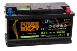 Powerboozt Lithium Accu 12.8V 100 Ah 1280Wh met Bluetooth BP-Li 12-100 LT / 353x175x190mm