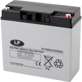 LP VRLA-EV DC AGM Accu 12V 22Ah +R, T12, EV12-22/EV12022, 181x77x167/167