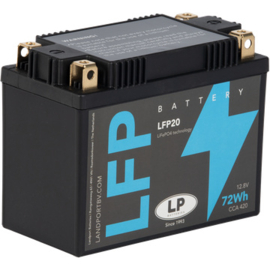 LFP20 12V 72Wh ﻿LiFePO4 powersport startaccu 165x86x130mm