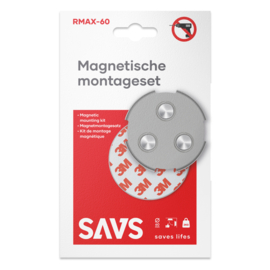 Magnetische montageset 60mm t.b.v. FireAngel rookmelders