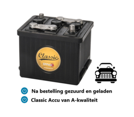 Dynac Classic Auto Accu 6V 77Ah 490CCA +R type 07715HR / 215 x 170 x  166/191mm gezuurd en geladen