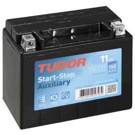 Tudor Backup Start Stop Accu TK111 12V 11Ah 150CCA +L type AUX / 150x90x130