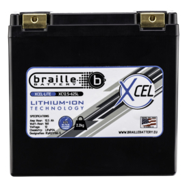 Braille XC12.5-625L Superieure Motorsport Lithium Accu 12,8V 12.5Ah 160Wh ﻿+R LiFePO4 150x88x145mm