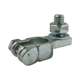 Accu poolklem Nautico MIN (-) messing vertind 10mm met zeskantmoer