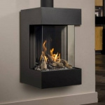 Bellfires box gas panorama 45/45 (brandend te zien in Oss)