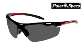 Polar Specs® Polariserende Zonnebril Velocity Sport PS9041 – Metallic Red – Polarized Black – Medium – Unisex